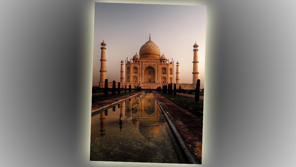 Dawn at the Taj Mahal by Barry Singer